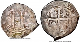 Philip IV Cob 8 Reales 1661 P-E Fine Details (Tooled) NGC, Potosi mint, KM21. 25.56gm. 

HID09801242017

© 2020 Heritage Auctions | All Rights Res...