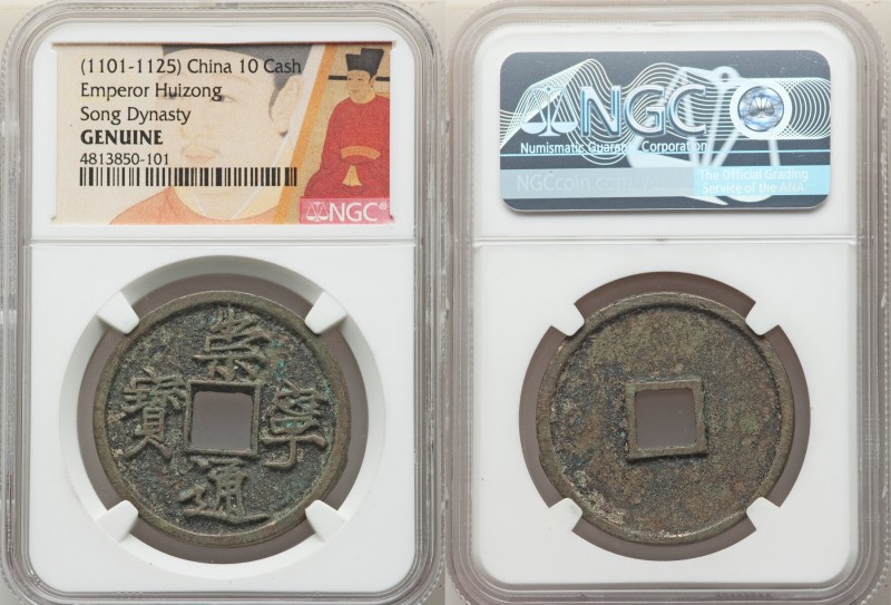 Northern Song Dynasty. Hui Zong (960-1127) 20-Piece Lot of Certified 10 Cash ND ...