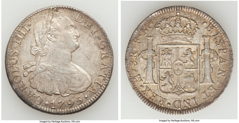 Charles IV 8 Reales 1795 Mo-FM XF, Mexico City mint, KM109. 39.0mm. 27.00gm. 
...