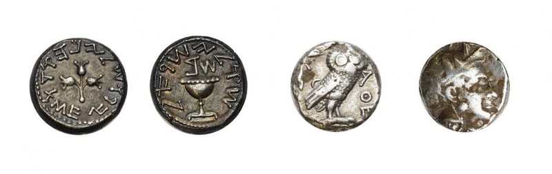 * Aussergewöhnliche Sammlung von ca. 200 antiken Münzen in 2 Schaukästen aus dem...