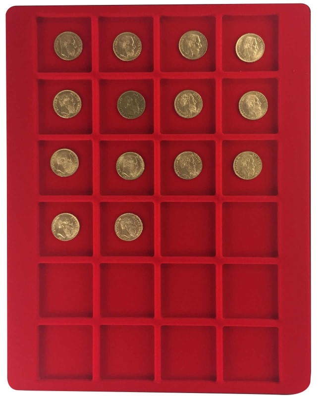 14 x 20 Francs Goldmünzen Belgien Leopold II., verschiedene Prägejahre.Zusammen ...
