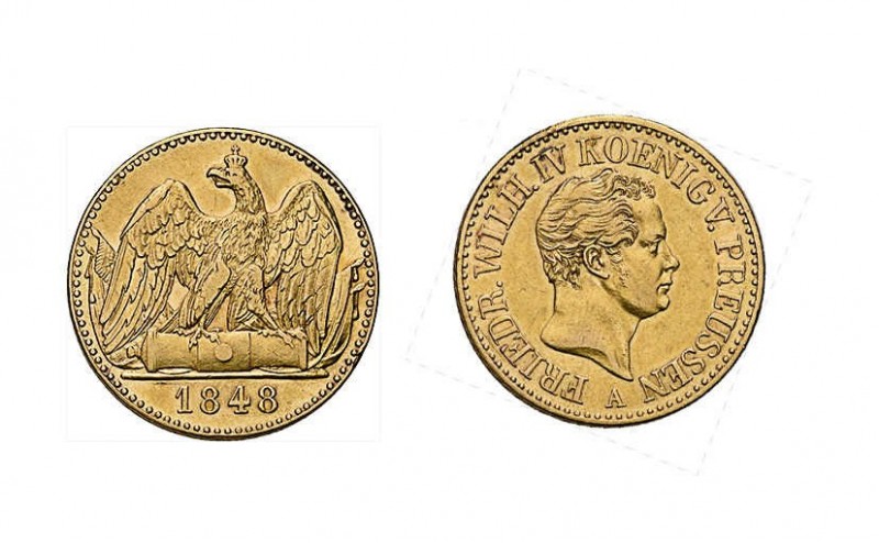 Königreich Preussen, Friedrich Wilhelm IV., 1840-1861. Doppelter Friedrichs d'or...