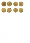 4 Goldmünzen. Dabei 96 Lire Genova 1797, 2 x 80 Lire Sardinien Carlo Felice1825 L und 1826 L sowie Carlo Alberto 100 Lire 1836 P. Selten, nur 703 Exem...