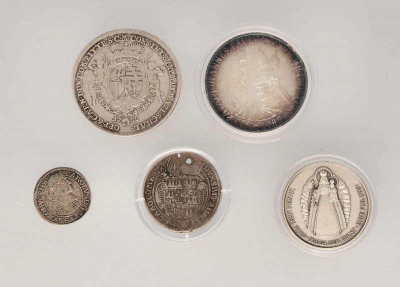 * Kleine Partie Münzen Europa. Dabei Liechtenstein, Josef Wenzel, Taler 1758.Daz...