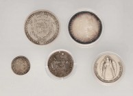 * Kleine Partie Münzen Europa. Dabei Liechtenstein, Josef Wenzel, Taler 1758.Dazu Olmütz mit 3 Kreuzer 1670 und 15 Kreuzer 1694 mit Loch Karl II von L...