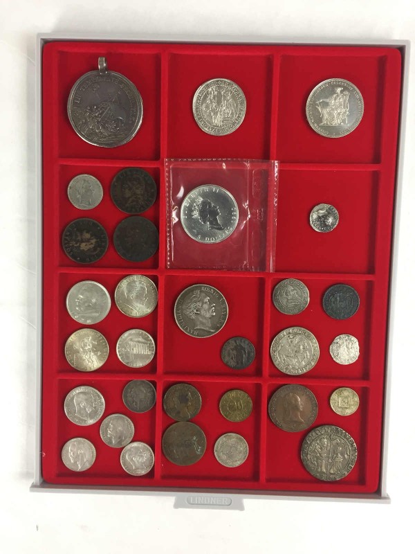 * Partie Münzen mit dabei u.a. Salzburg 1/2 Taler 1694 Johann Ernst von Thun und...
