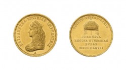 Franz Josef I. für Kaiserin Elisabeth, Krönungsdukat 1867 A, Wien. Krönung zur ungarischen Königin in Buda. Mont. 2715.