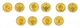 24 Goldmünzen Kaisertum Österreich. Franz Joseph I. Dabei Dukat 1848 A Linkskopf (Fr. 1896), 20 x 1 Dukat 1852 - 1872 jeweils Prägebuchstabe A sowieUn...