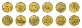 Republik Österreich. 23 Goldmünzen. Dabei 11 x 500 Schilling 1991-2001sowie 12 x 50 Euro 2002-2011. Die Gedenkmünzen meist originalverpackt mit Echthe...