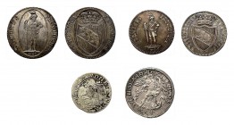 * Kleine Partie Münzen Schweiz. Dabei u.a. Bern Taler 1798 und Halbtaler 1796,Schaffhausen Dicken 1632, Beromünster Michelspfennig sowie 5 Franken 187...