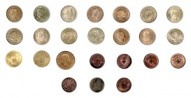 * Partie Schweizer Bundesmünzen ab 1850 von 1 Rappen bis 20 Rappen, teilweise in Spitzenerhaltungen. Dabei 13 x 1 Rappen mit 1850, 1857, 1868, 1879, 1...