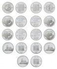 * Kleine Partie mit 9 seltenen Probeprägungen "Essai" Schweizer Gedenkmünzen. Dabei 20 Franken 1998 "200 Jahre Helvetische Republik", nur 250 Exemplar...