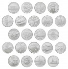 * Investorenbestand der 20 Franken Silbergedenkmünzen Schweiz. Dabei 406 Gedenkmünzen in polierter Platte, jeweils orginalverpackt mit 20 x 1991 Eidge...