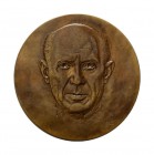 * Salvador Dali, Die Zehn Gebote 10 Silbermedaillen 1975. 999er Silber in 2 verschraubten Acrylglasblöcken sowie "Die Vier Jahreszeiten" 4 Silbermedai...