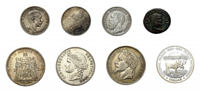 * Partie Münzen Europa untergebracht in 5 Numisordnern. Dabei Schweiz u.a. mit 5...