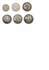 * Partie Silbermünzen Europa auf 1 Tablar. Dabei u.a. Gedenkmedaillen Portugal 1908, Ungarn 5 Pengö 1939, diverse Taler RDR meist mit Mängeln, Taler 1...