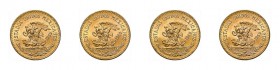 20 Peso Goldmünze von Mexiko des Jahres 1959. Insgesamt 20 Exemplare der beliebten Anlagemünze. Insgesamt 300 g.f.