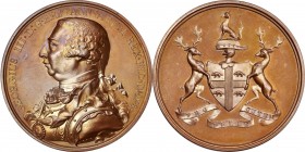 Indian Peace Medals
Undated (circa 1820) George III Hudson’s Bay Company Indian Peace medal. Copper, Bronzed. Eimer-1120, BHM-1062, Jamieson Fig. 20....