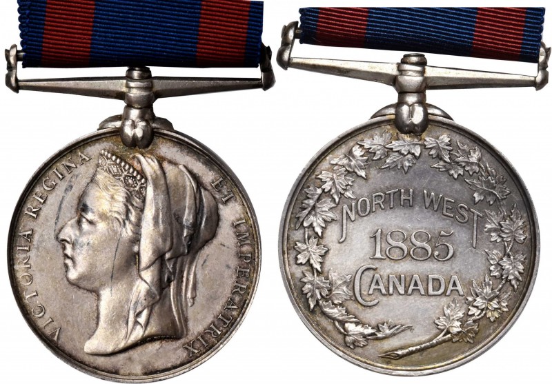 Indian Peace Medals
1885 Canada Service Medal. Northwest Canada. Silver. Mackay...