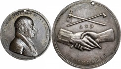 Indian Peace Medals
1825 John Quincy Adams Indian Peace Medal. Silver. Second Size. Julian IP-12, Prucha-42. Extremely Fine.
62.3 mm. 1623.4 grains....