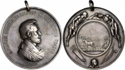 Indian Peace Medals
1862 Abraham Lincoln Indian Peace Medal. Silver. First Size. Second Reverse. Julian IP-38, Prucha-51. Choice Extremely Fine.
75....