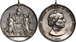 Indian Peace Medals
1865 Andrew Johnson Indian Peace Medal. Silver. First Size. Julian IP-40, Prucha-52, Musante GW-770, Baker-173X. About Uncirculat...