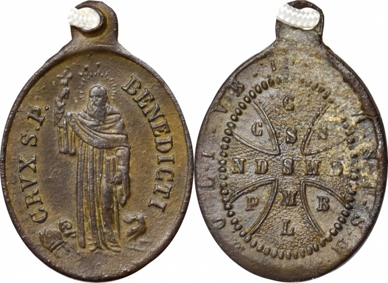 Indian Peace Medals
Pair of Catholic order medalets.
Jesuit medalet. Brass. Ap...