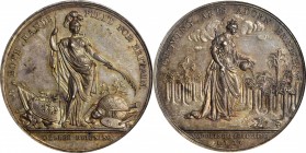 Early American and Betts Medals
1736 Jernegan's Cistern Medal. Betts-169, Eimer-537, MI III:72. Silver. MS-63 (PCGS).
38 mm. Iridescent highlights o...