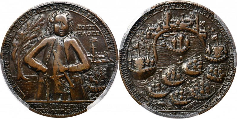 Admiral Vernon Medals
1739 Admiral Vernon Fort Chagre Medal. Adams-Chao FCv 5-D...