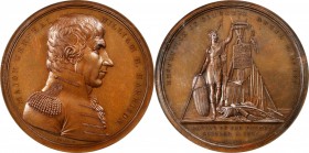 Military Medals
UNDATED Major General William Henry Harrison / Battle of the Thames Medal. By Moritz Furst. Julian MI-14. Bronze. MS-64 BN (NGC).
65...