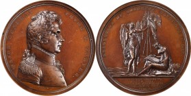 Military Medals
"1824" Major General Peter B. Porter Medal. By Moritz Furst. Julian MI-18. Bronzed Copper. Original Dies. MS-65 BN (NGC).
65 mm. Cho...