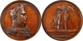 Military Medals
"1814" Brigadier General Eleazer W. Ripley Medal. By Moritz Furst. Julian MI-19. Bronzed Copper. MS-64 BN (NGC).
65 mm. Beautiful re...