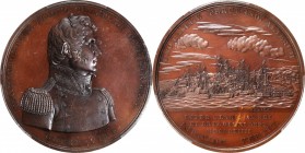 Naval Medals
1814 Master Commandant Thomas Macdonough / Battle of Lake Champlain Naval Medal. By Moritz Furst. Julian NA-15. Bronzed Copper. Specimen...