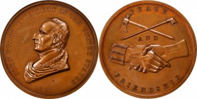 Indian Peace Medals
"1841" (post-1861) John Tyler Indian Peace Medal. Large Size. By Ferdinand Pettrich and John Reich. Julian IP-21. Bronze. Second ...
