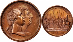 Washingtoniana
1881 Yorktown Centennial Medal. Musante GW-963, Baker-452A. Bronze. Mint State.
51 mm. Dominant autumn-brown patina to both sides, th...