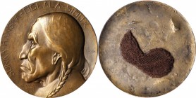 Art Medals
1912-1913 Portrait Medal of Native American Sunka-Hanska-Oglala-Sioux. Uniface. By Edward Sawyer. Lead-Backed Bronzed Copper Galvano. As M...