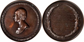 Personal Medals
"1850" Henry Clay Memorial Medal. Electrotype. By Charles Cushing Wright. Julian PE-7. Bronze. About Uncirculated.
89 mm. Warmly ton...