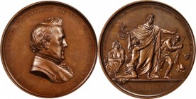 Personal Medals
Undated (ca. 1861) Dr. Frederick Rose Medal. By Anthony C. Paquet. Julian PE-29. Bronze. MS-64 BN (NGC).
76 mm. Intermingled olive a...