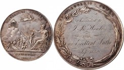 Agricultural, Scientific, and Professional Medals
1839 New York Mechanics Institute Award Medal. By Furst. Harkness Ny-370. Silver. Extremely Fine.
...