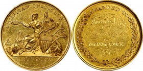 Agricultural, Scientific, and Professional Medals
1847 American Institute Award Medal. By Robert Lovett. Harkness Ny-70. Gold. About Uncirculated.
2...