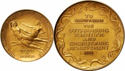 Agricultural, Scientific, and Professional Medals
1988 Institute of Electrical and Electronics Engineers Medal of Honor. Awarded to Calvin F. Quate f...