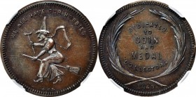 Merchant Tokens
New York--New York. 1860 George H. Lovett. Miller-NY 491C. Copper. Plain Edge. MS-63 BN (NGC).
28 mm. Beautiful antique-copper brown...