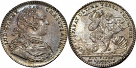 Franco-American Jetons
1757 Franco-American Jeton. Mars and Neptune. Betts-394, Breton-518, Frossard-45. Silver. Reeded Edge. AU-53 (PCGS).
Coin tur...