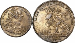 Franco-American Jetons
1757 Franco-American Jeton. Mars and Neptune. Betts-394, Breton-518, Frossard-45. Silver. Reeded Edge. AU-50 (PCGS).
Coin tur...