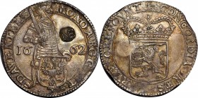 Massachusetts Silver Coinage
NE Counterstamp on a 1662 Netherlands Silver Ducat. Deventer Mint. Bressett #8. Dav-4916. About Uncirculated-50, clipped...