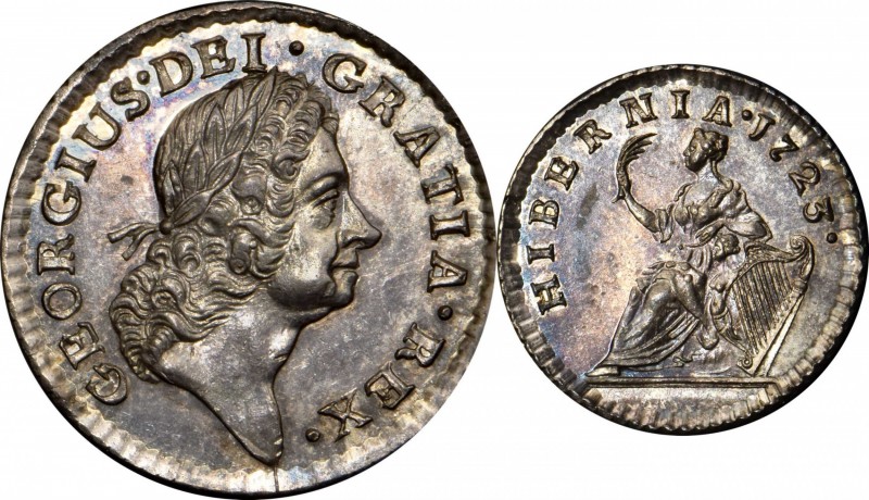 Wood's Hibernia Farthing
1723 Wood’s Hibernia Farthing. Martin 3.2-Bc.10, W-125...