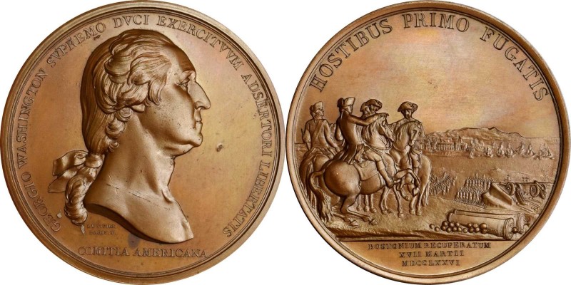 Washingtoniana
Washington Before Boston medal. Fourth Paris Mint issue (ca. 184...