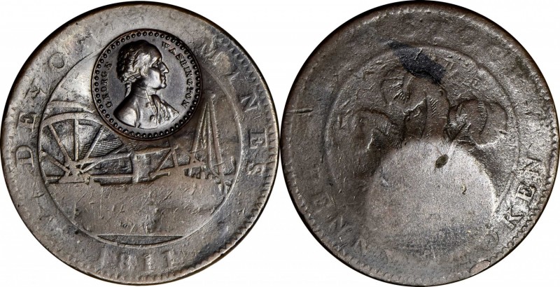 Washingtoniana
Undated (ca. 1960s) George Washington countermark on an 1811 Dev...