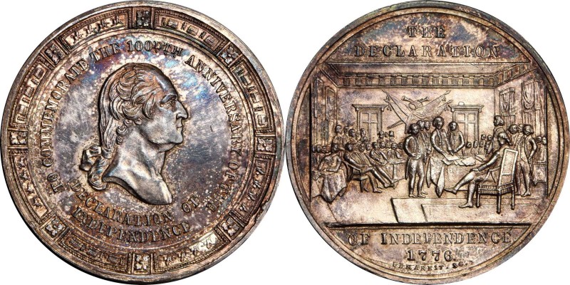 Washingtoniana
Circa 1876 Declaration of Independence medal by George Lovett an...