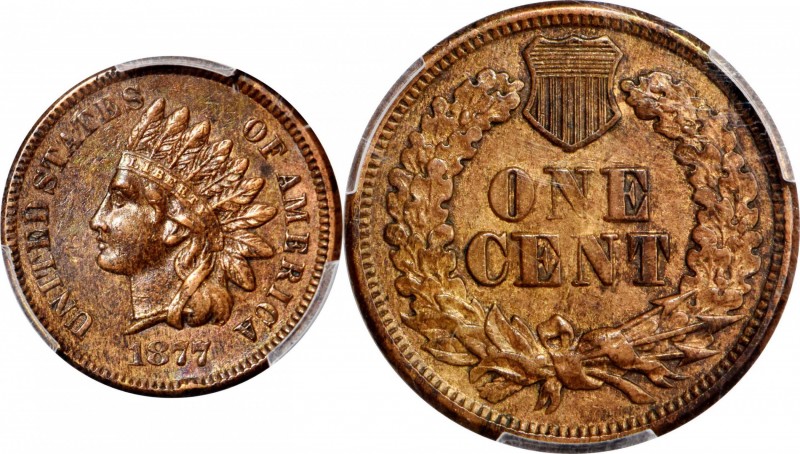 Indian Cent
1877 Indian Cent. AU Details--Altered Surfaces (PCGS).
An overall ...